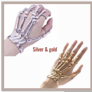 Gold or silver skeleton cuff bracelet *NWT*